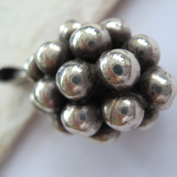 Heavy Sterling Silver Pine Tree or Grape Pendant - Picture 8 of 10